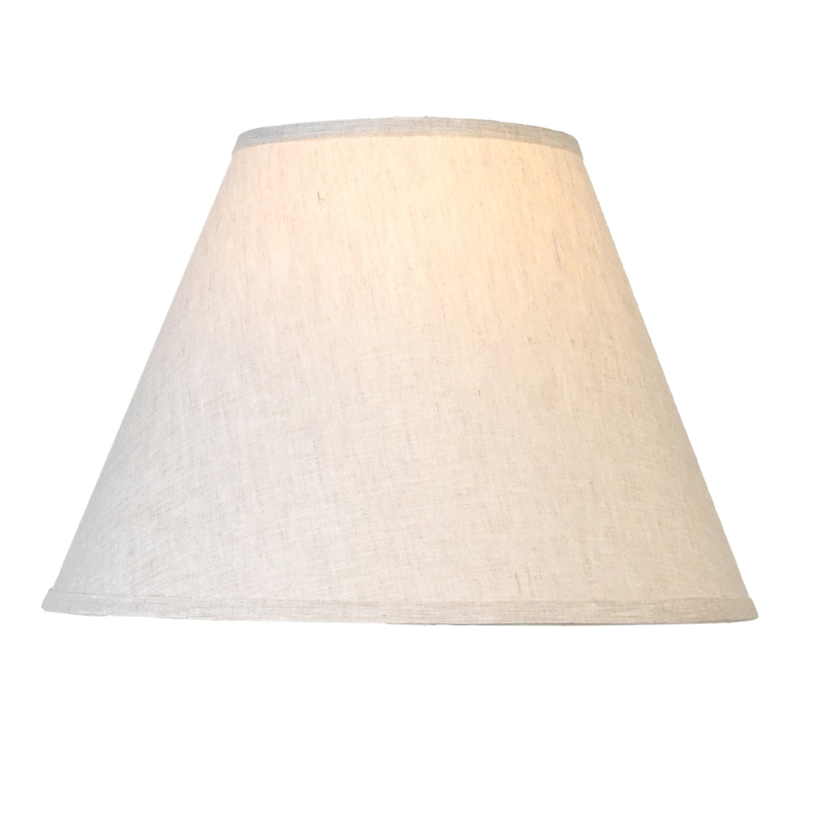 Shade: Empire 15" khaki linen lamp shade