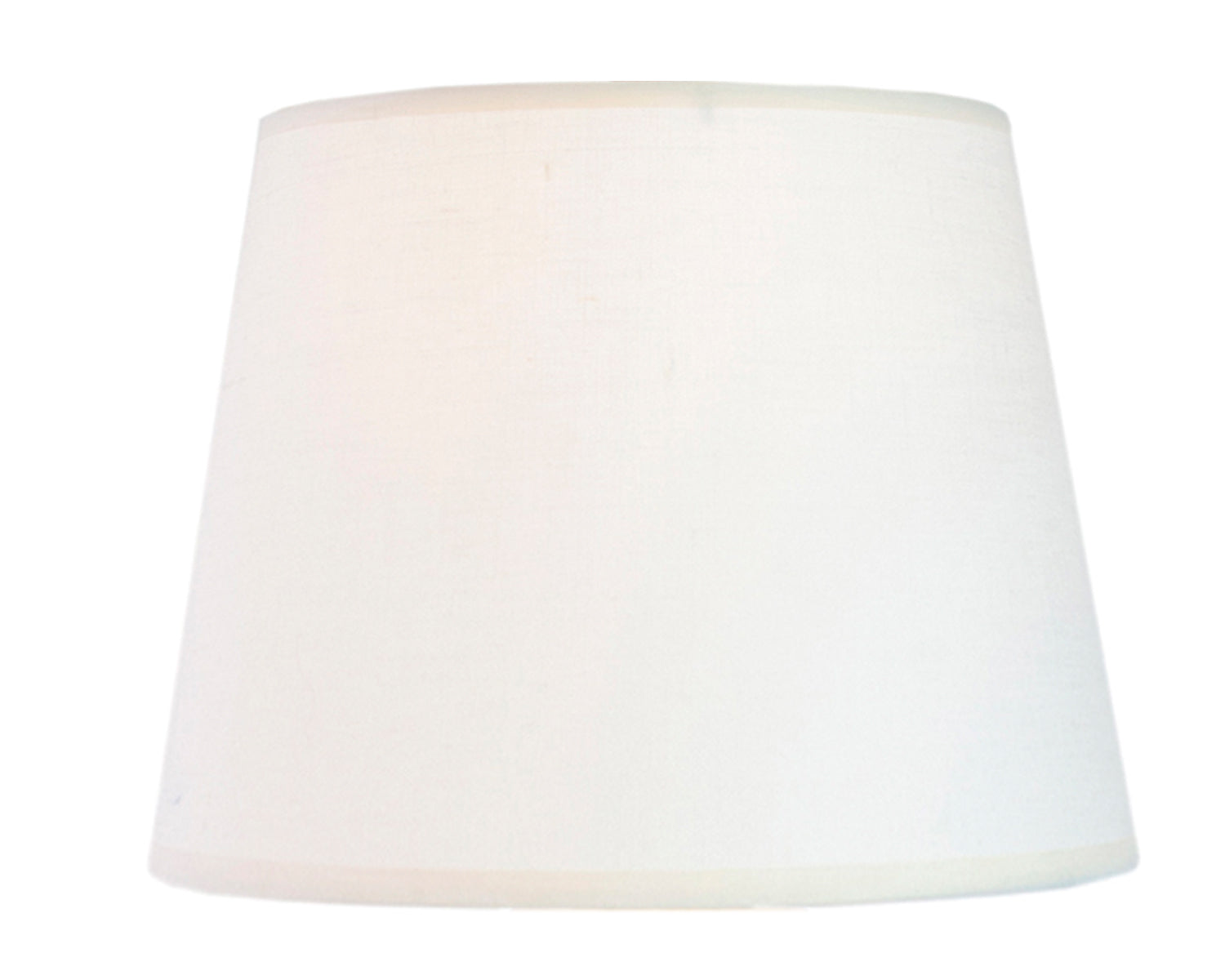 Shade: 17" off-white linen lamp shade