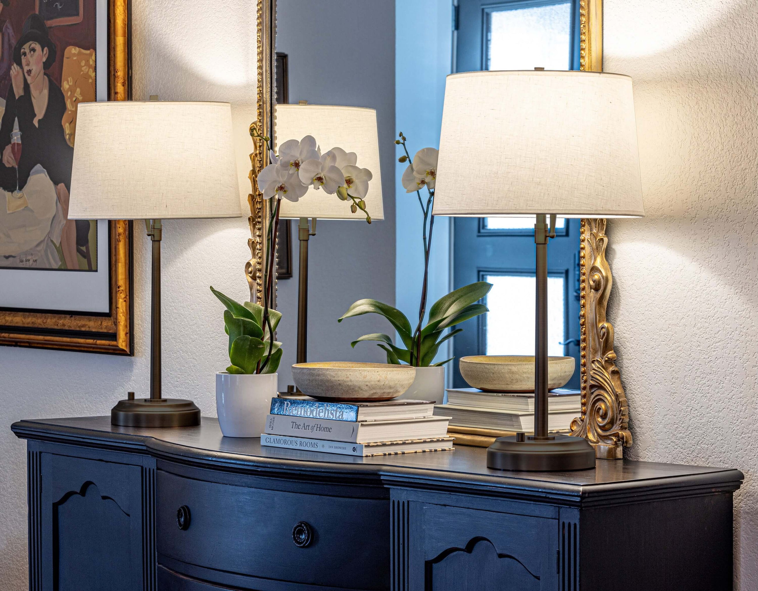 alexis black wireless designer lamps