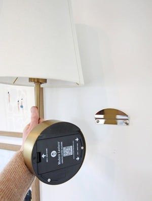 modern lantern cordless wall sconce bracket mount