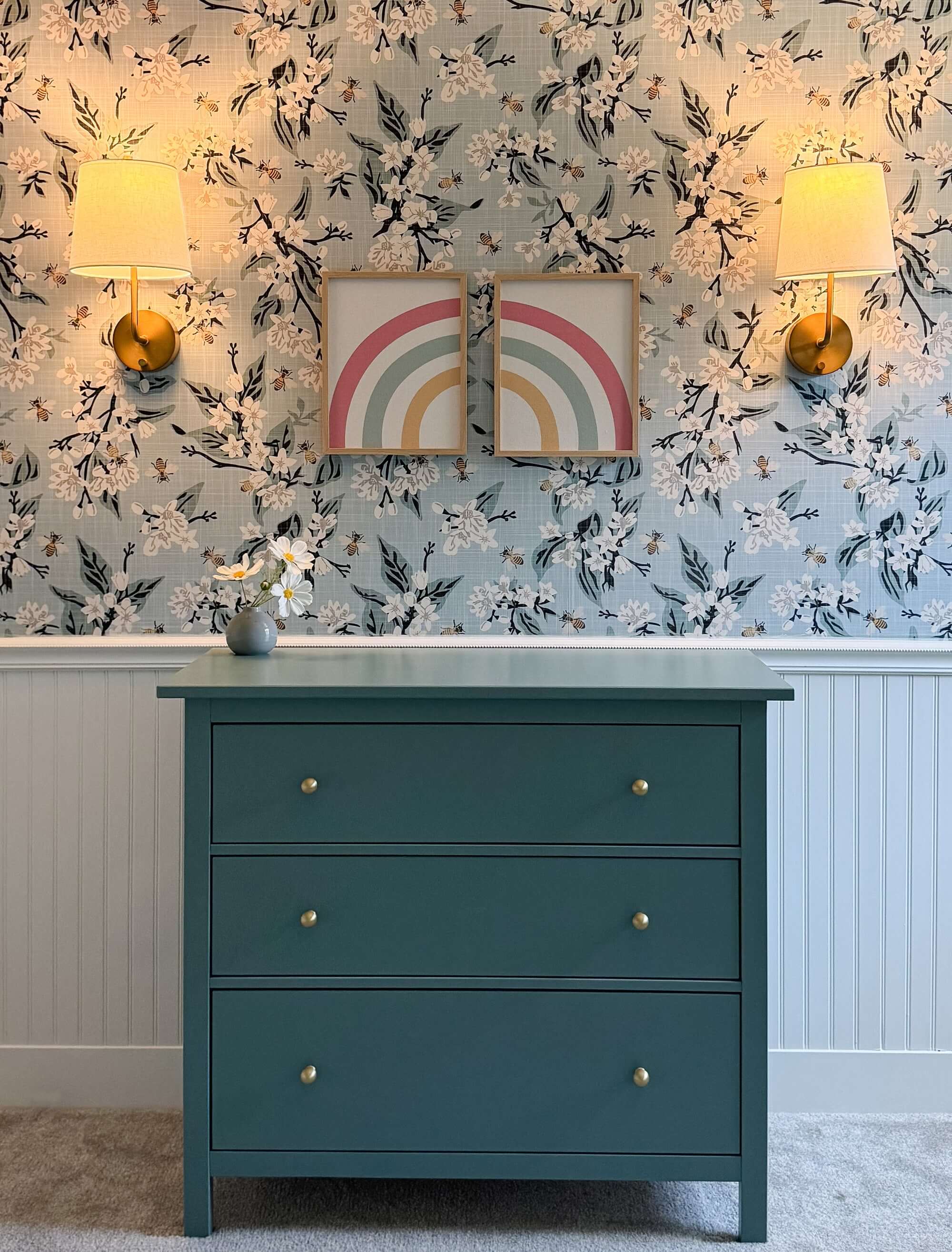 emily cordless wall lamps by modern lantern in brass metal