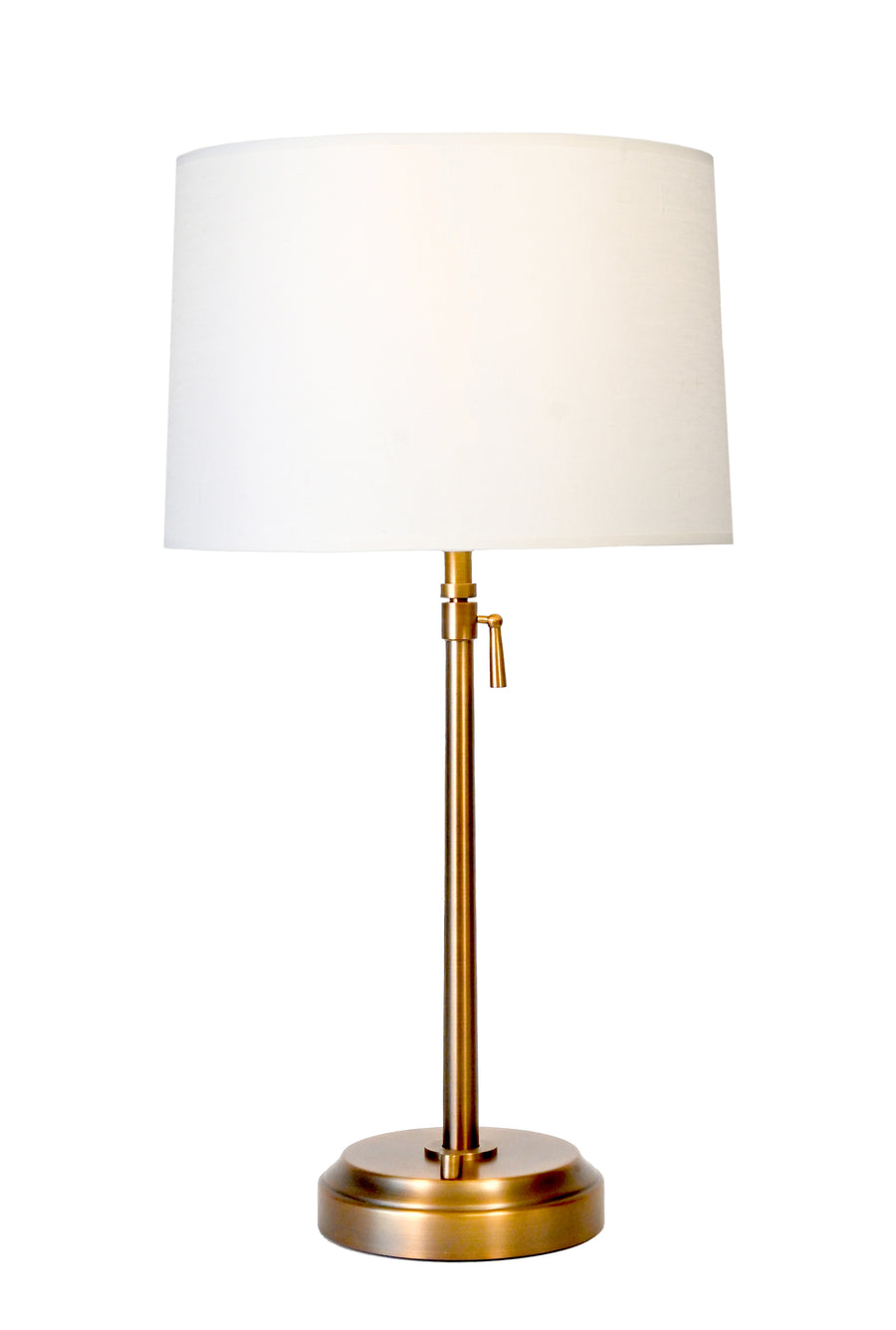 alexis adjustable brass cordless rechargeable lamp