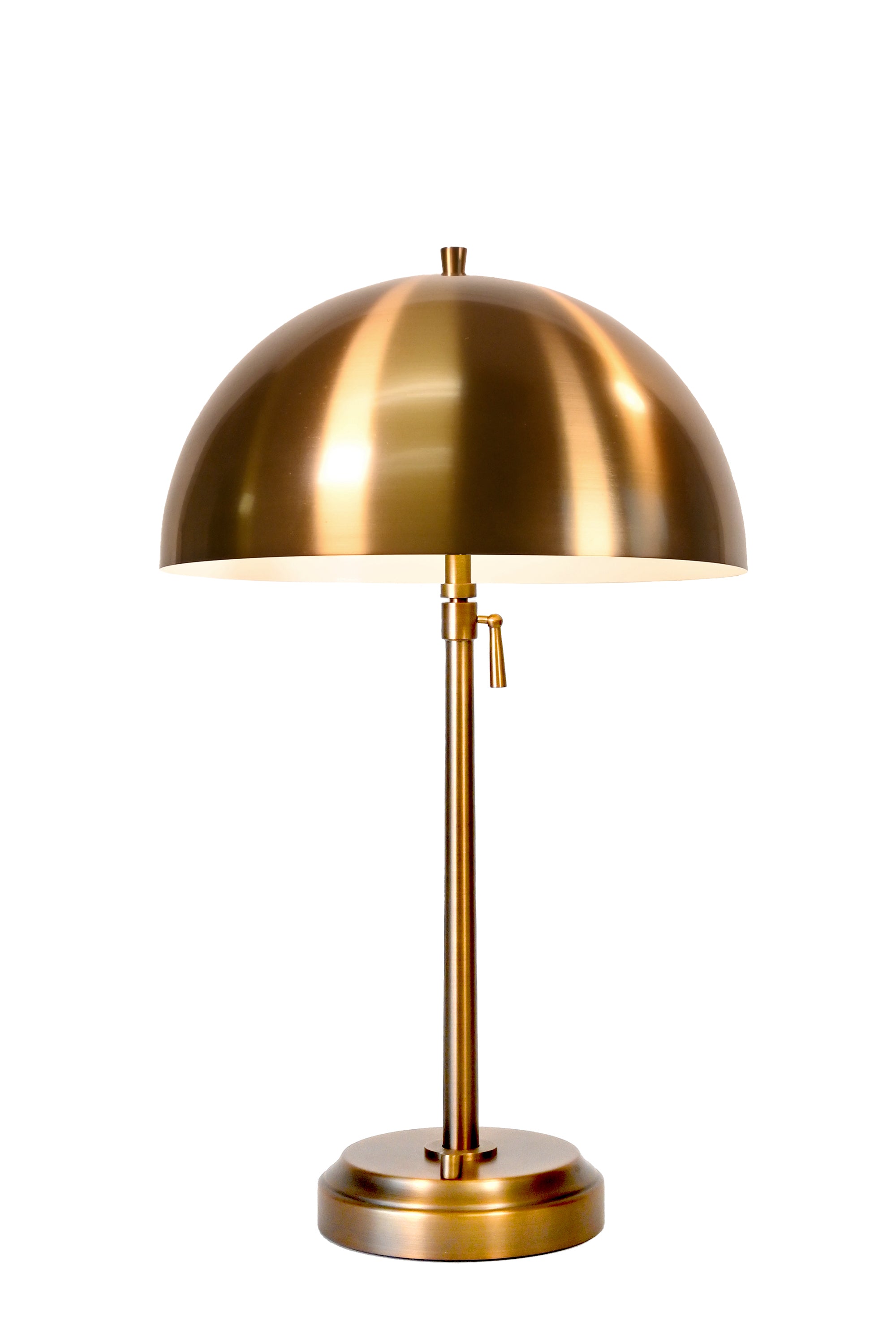 alexis metal cordless lamp with metal shade