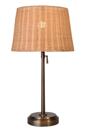 alexis cordless table lamp with rattan shade