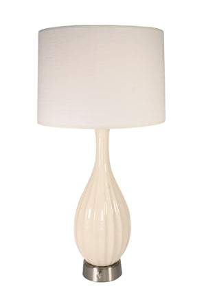 ava ivory on nickel cordless rechargeable lamp