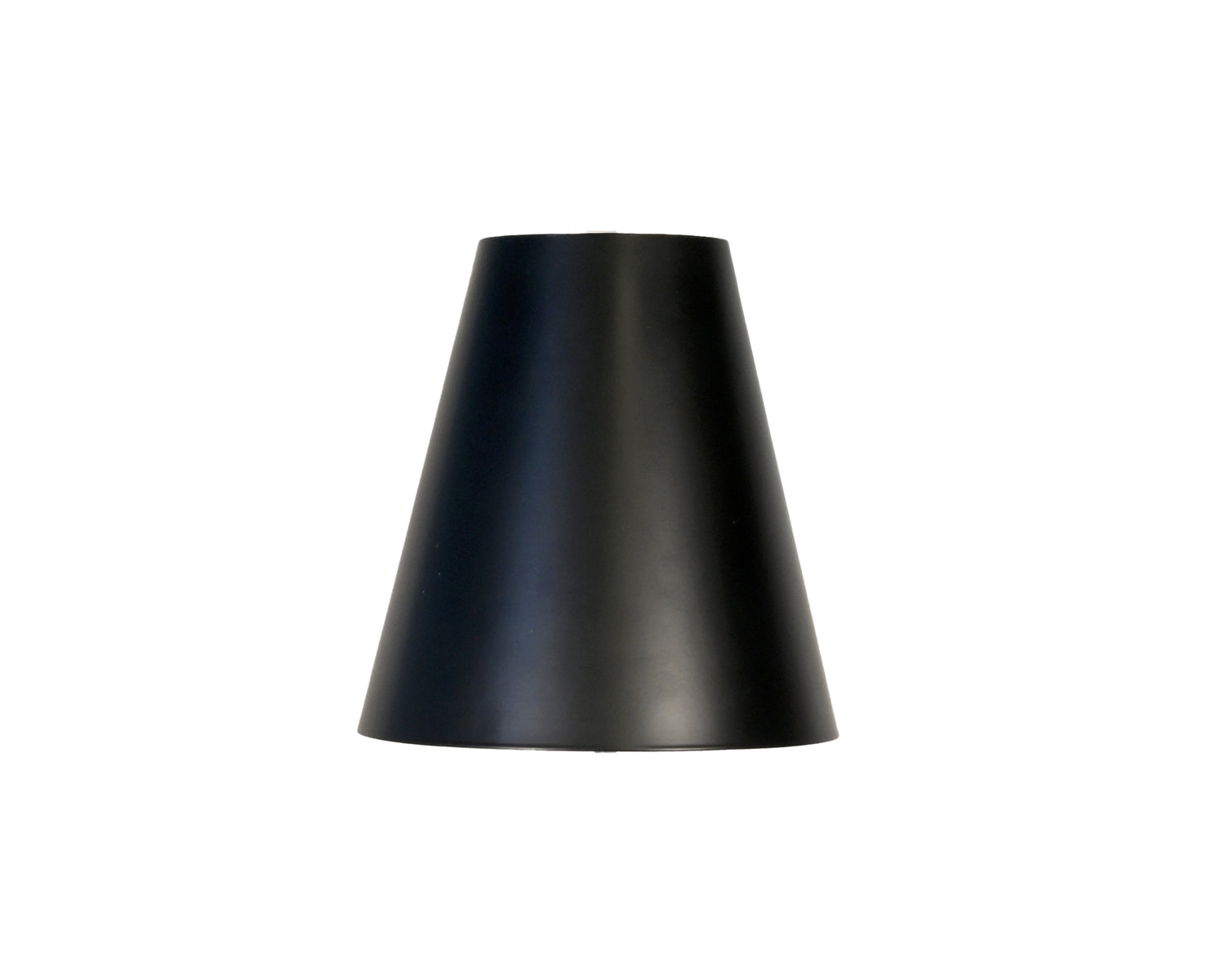 Shade: Black Metal 8" lamp shade