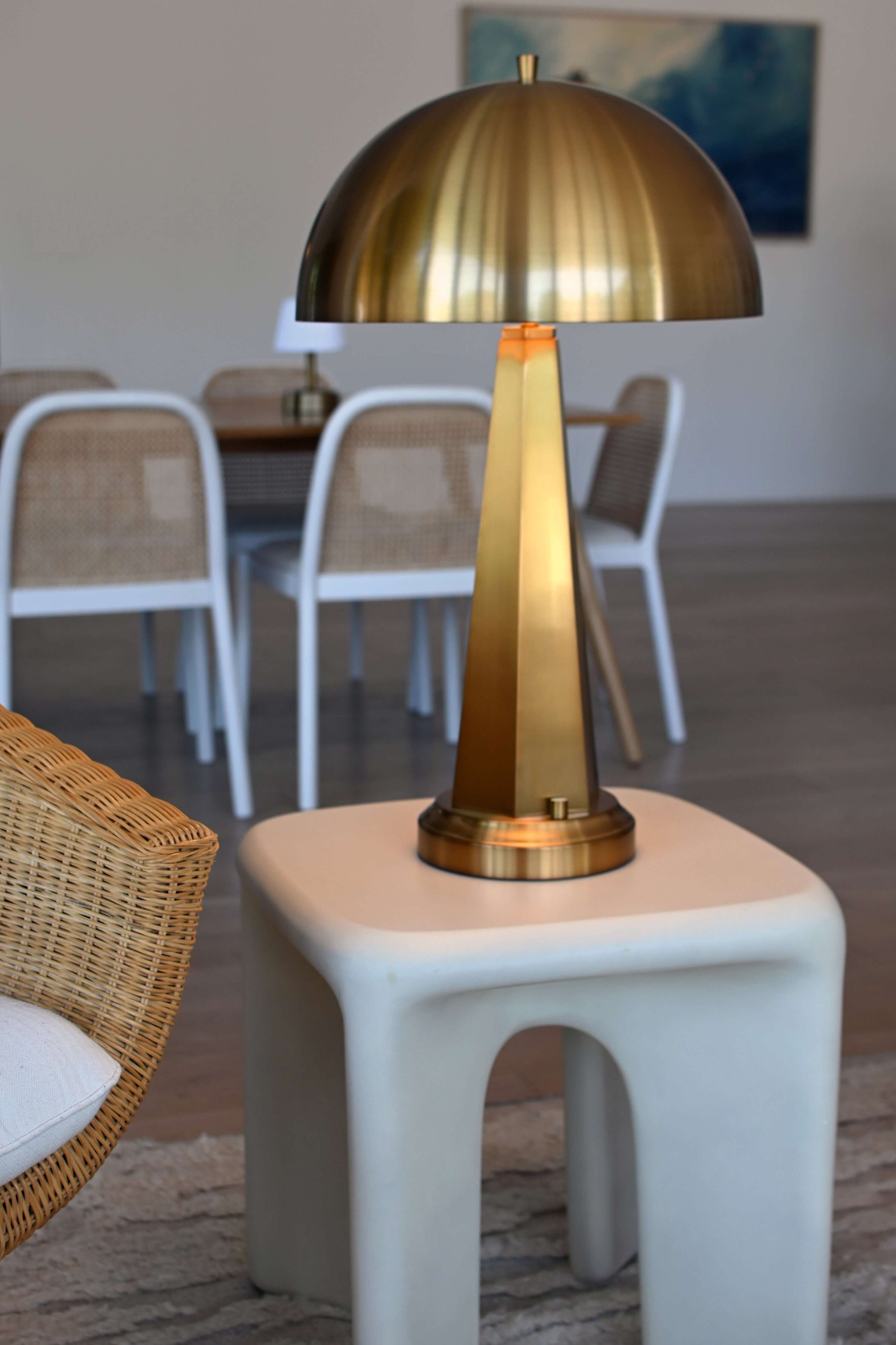 chaplan metal dome modern battery operated lamp