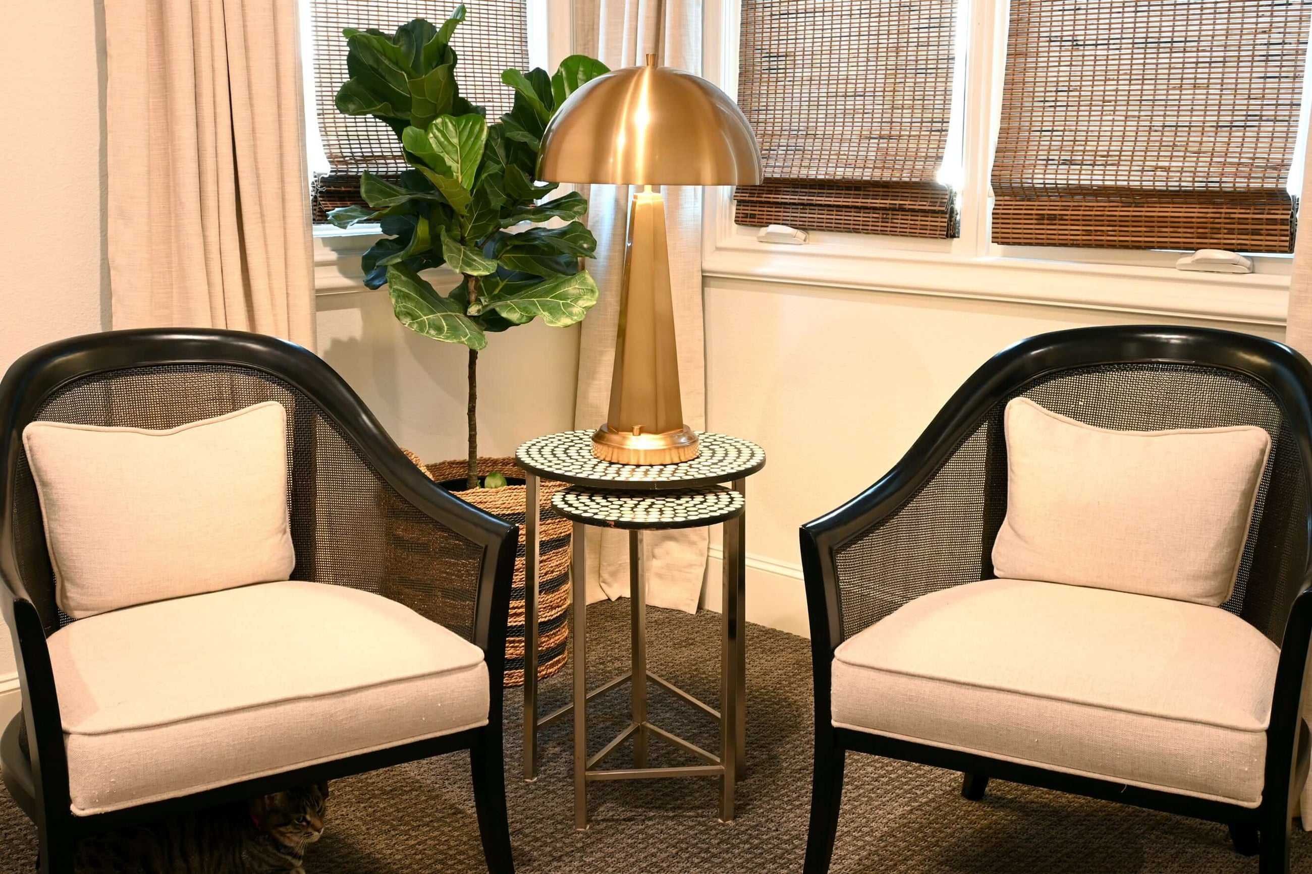 hexagonal modern cordless battery lamp