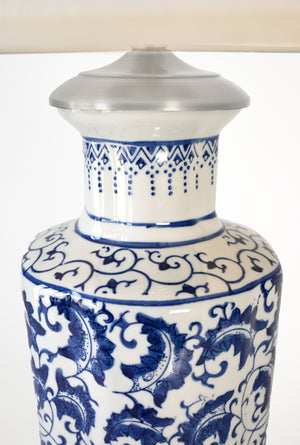 blue and white porcelain body modern lantern