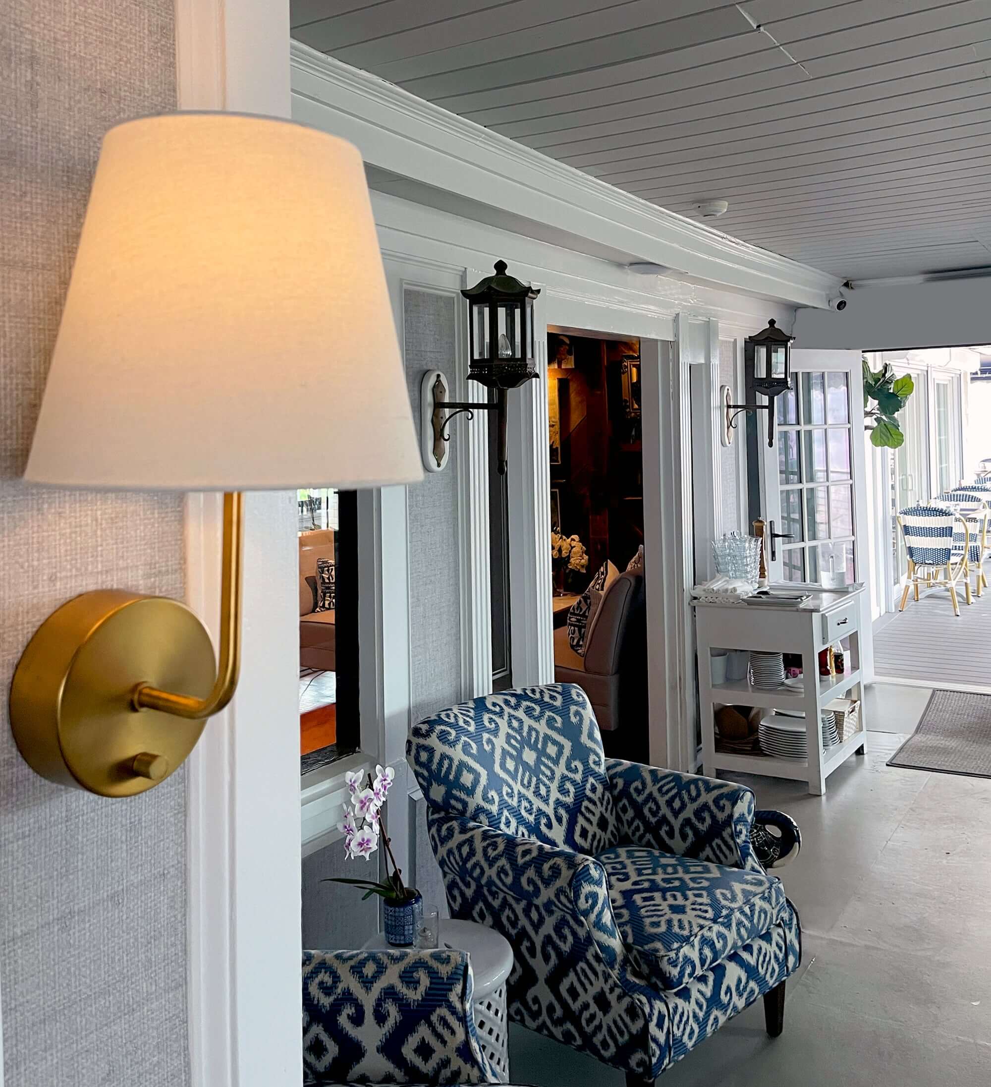 emily cordless sconce restaurant design