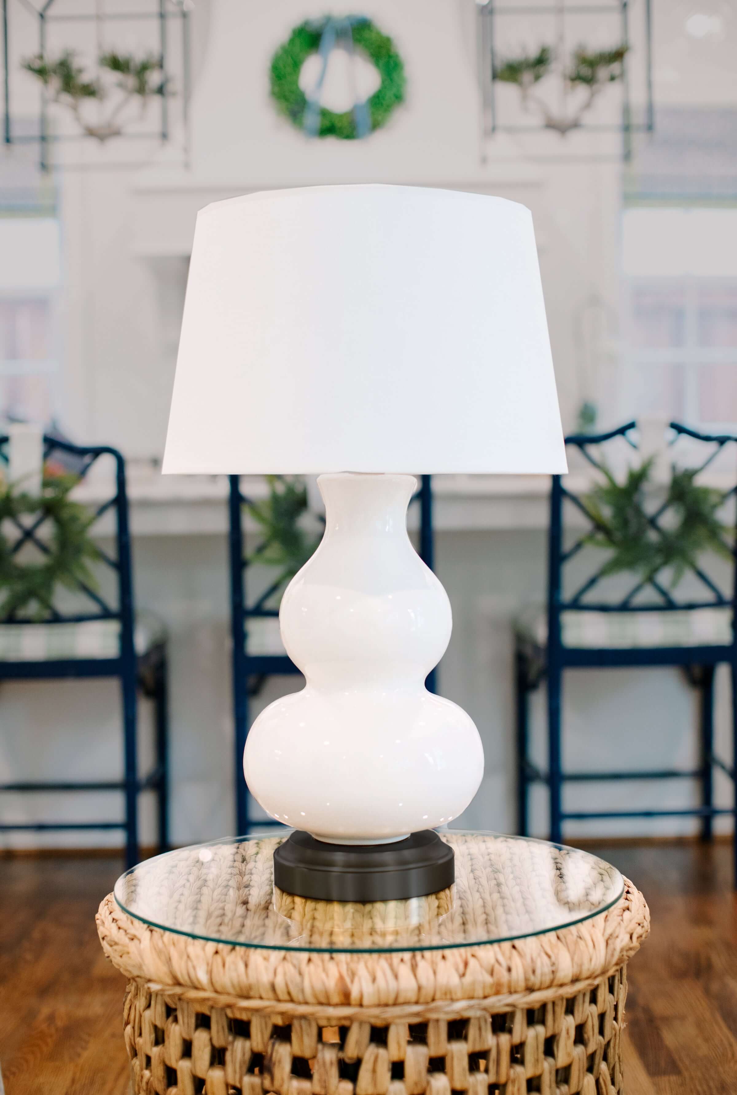 marilyn cordless lamp on black base modern lantern