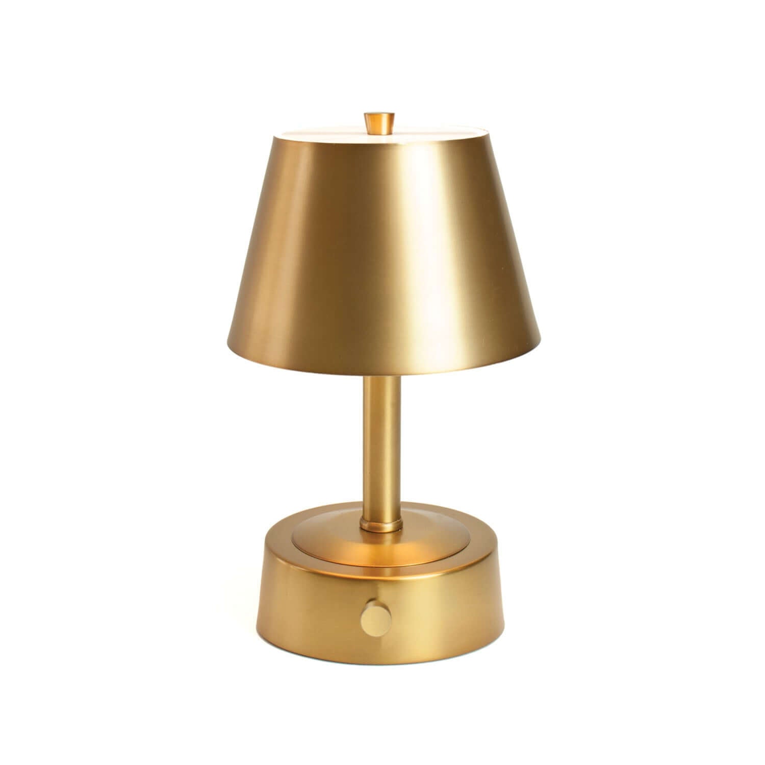Mini Metal Cordless Lamp Antique Brass Metal - Main Image