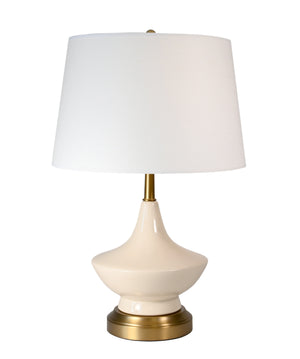 Oliver brass mid century cordless lamp by modern lantern
