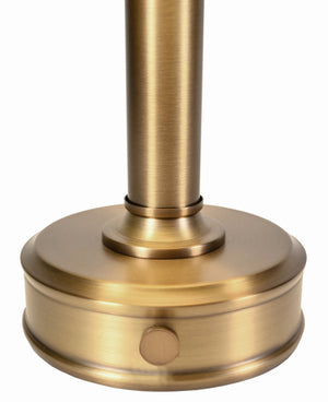 Tito vintage brass finish detail with push button dimmer