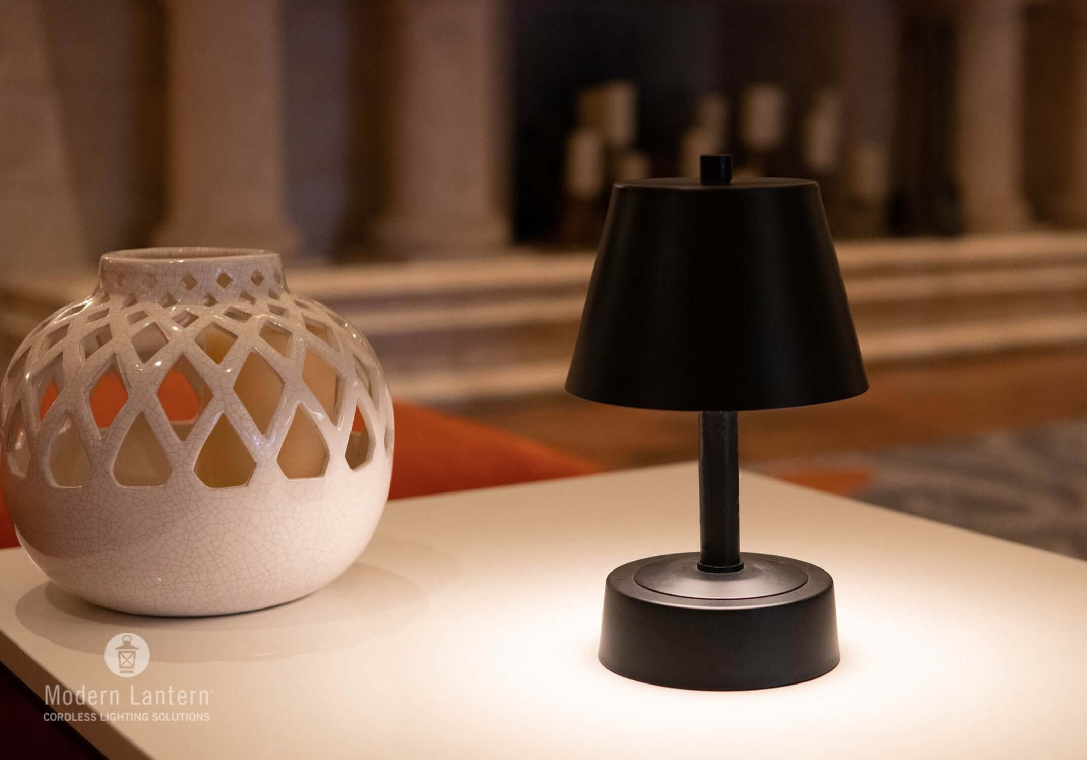 battery operated mini lamp by modern lantern