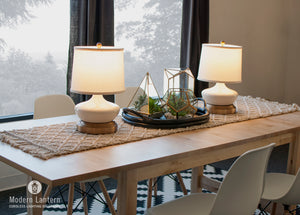 bella ivory brass dining cordless lamps