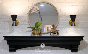 emerson cordless sconces by modern lantern black brass metal modern