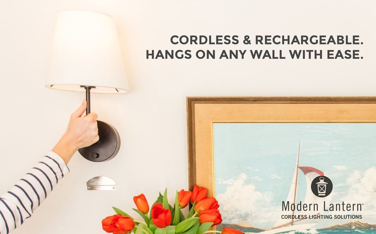 modern lantern rechargeable wall lamps
