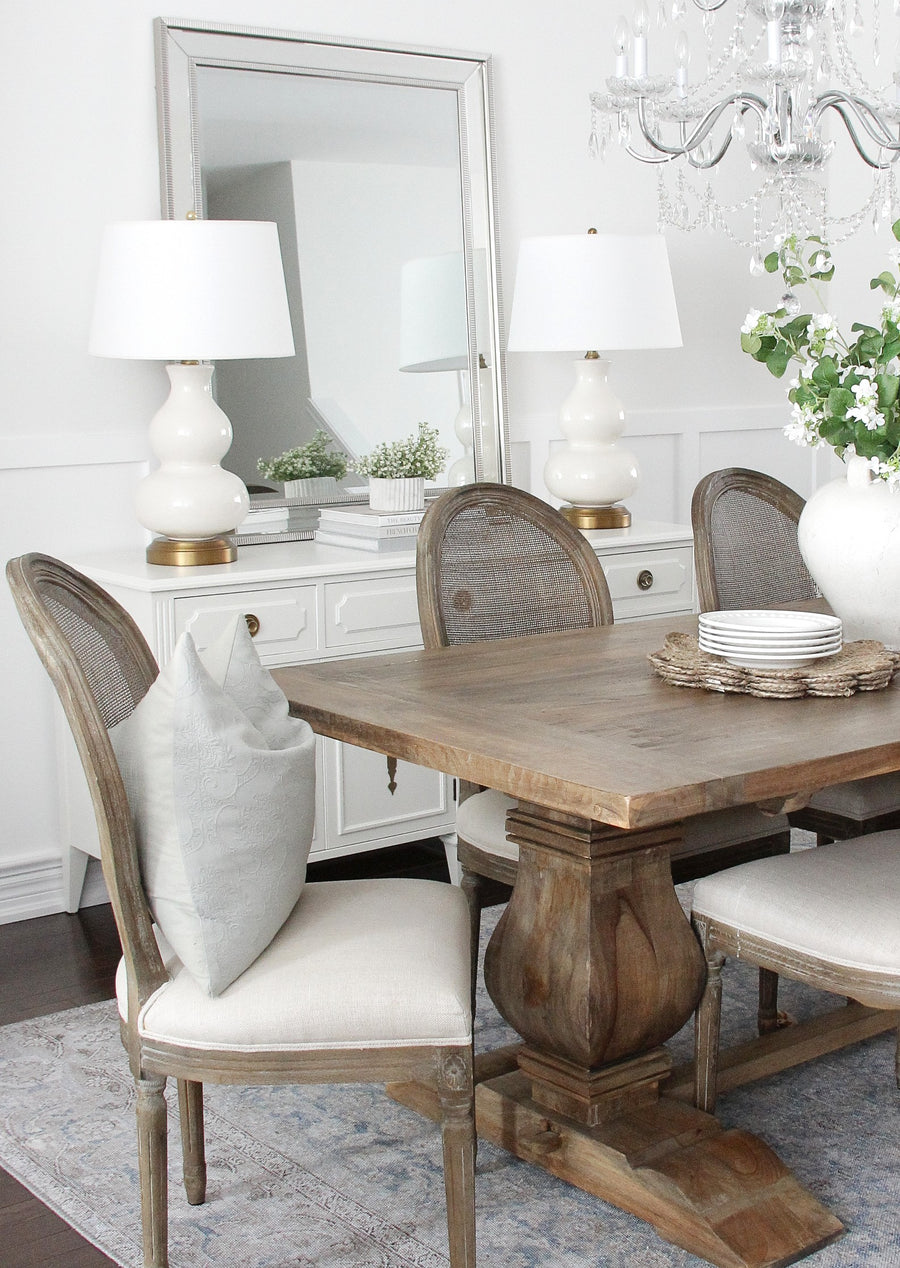 Holiday Dining Room Update Featuring Cordless Lamps