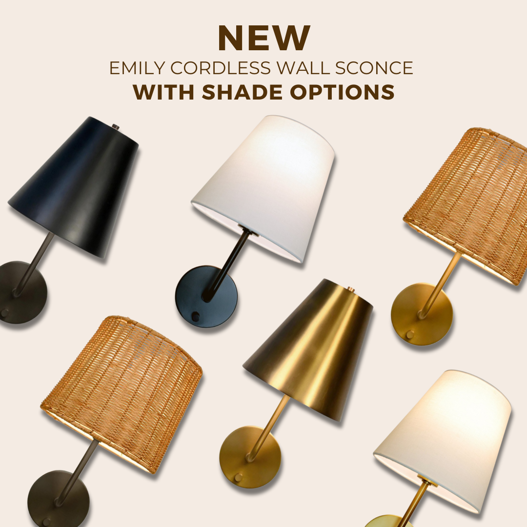 New Emily Cordless Wall Sconce