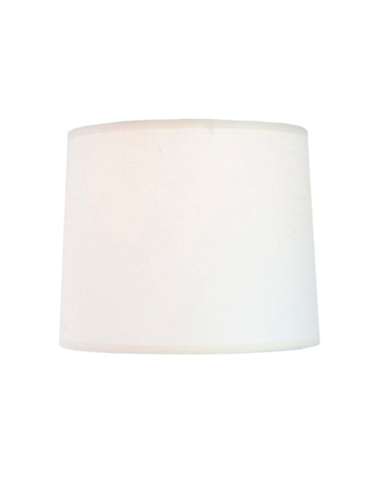 Shade: 15" off-white linen lamp shade