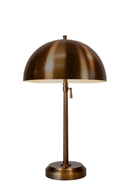 alexis dark brass cordless table lamp in all metal