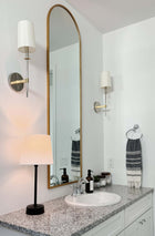 mini buffet black metal cordless table lamp