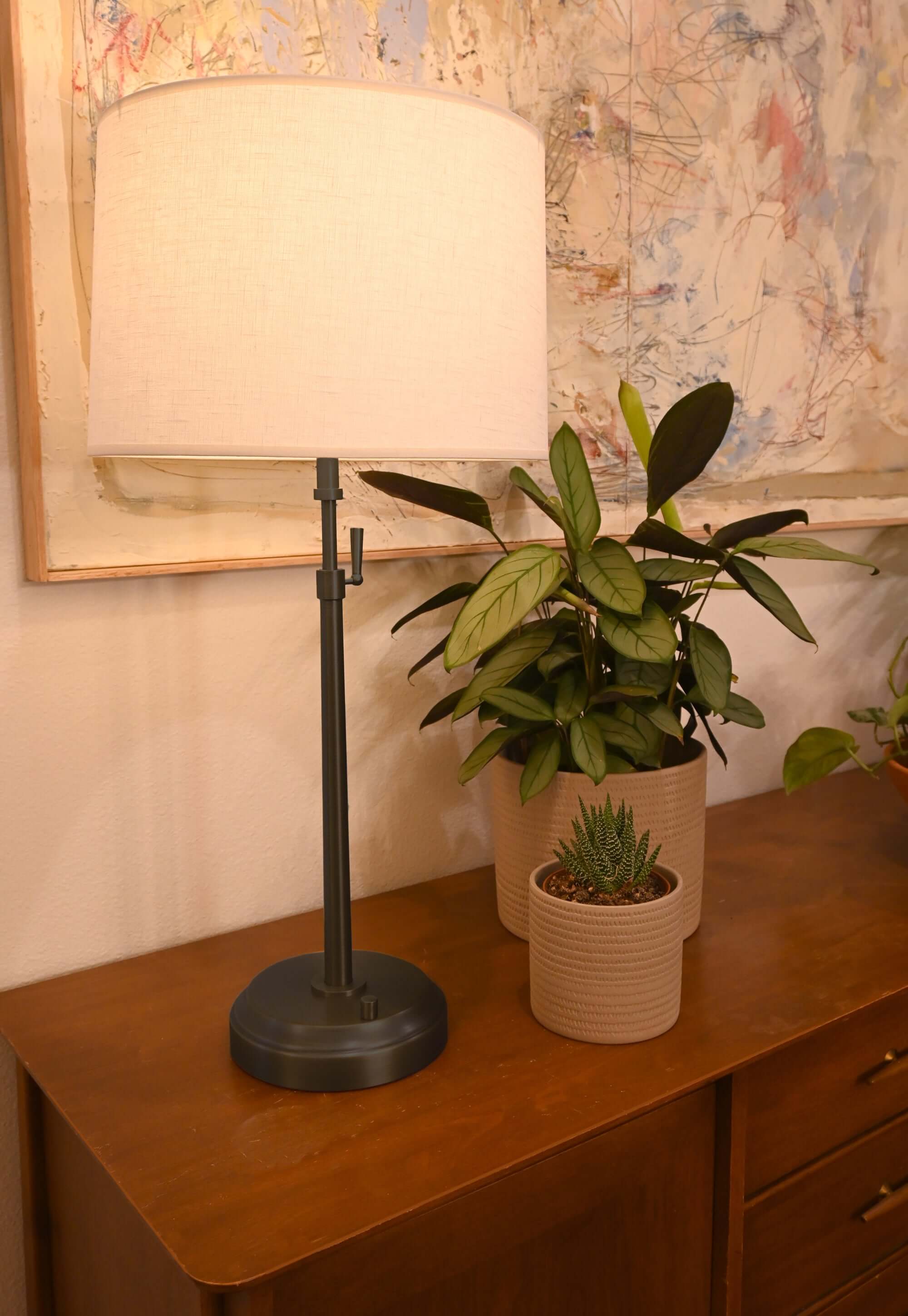 alexis black telescopic rechargeable lamps