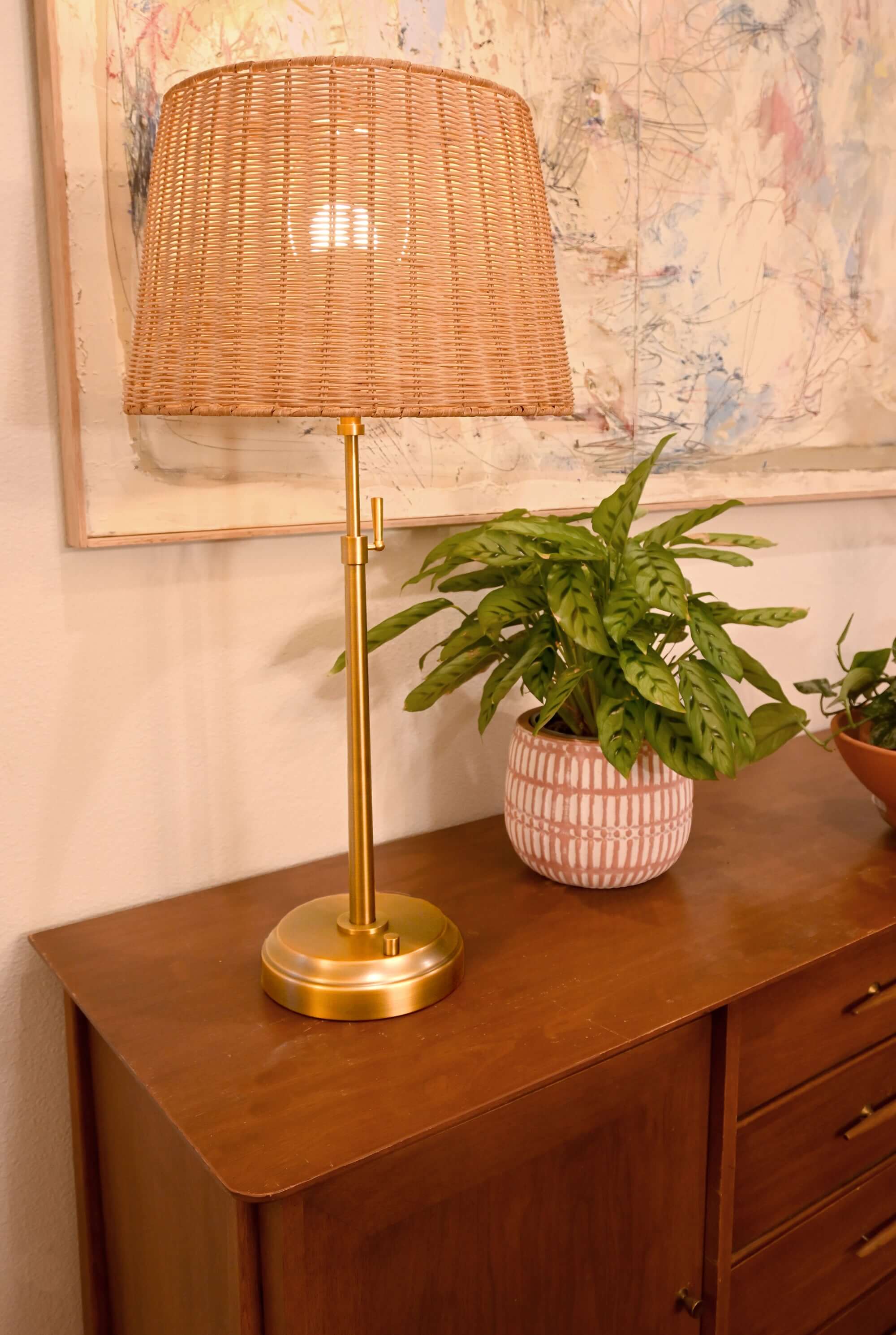 modern lantern cordless alexis lamp in brass metal finish