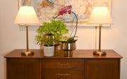 alexis telescopic cordless table lamp with empire shade