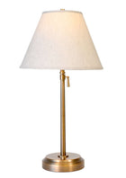 alexis brass telescopic cordless table lamp