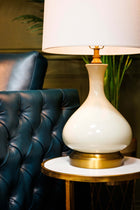 bartlett ivory brass cordless battery operated table lamp