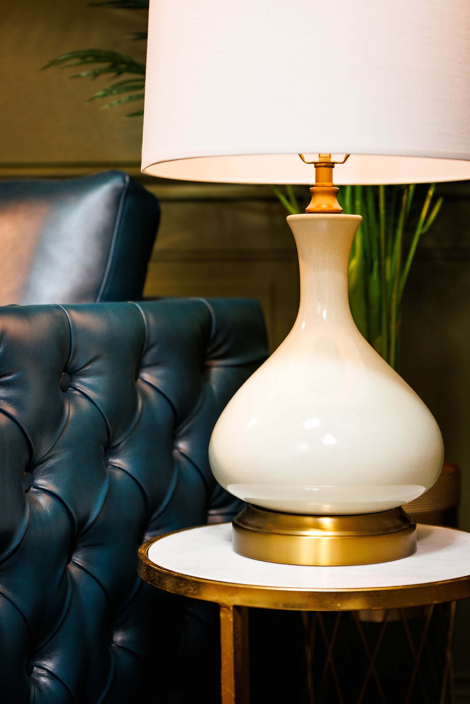 bartlett ivory brass cordless battery operated table lamp