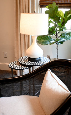 bartlett ivory cordless lamp living room design no cords