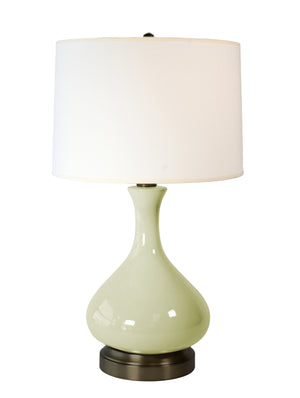 bartlett sage green on black metal cordless rechargeable lamp