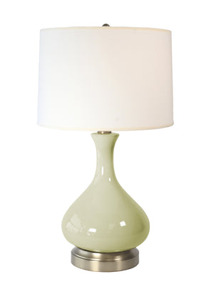 Bartlett Sage Green Cordless Lamp, Made in the USA, rechargeable lamp, battery operated lamp