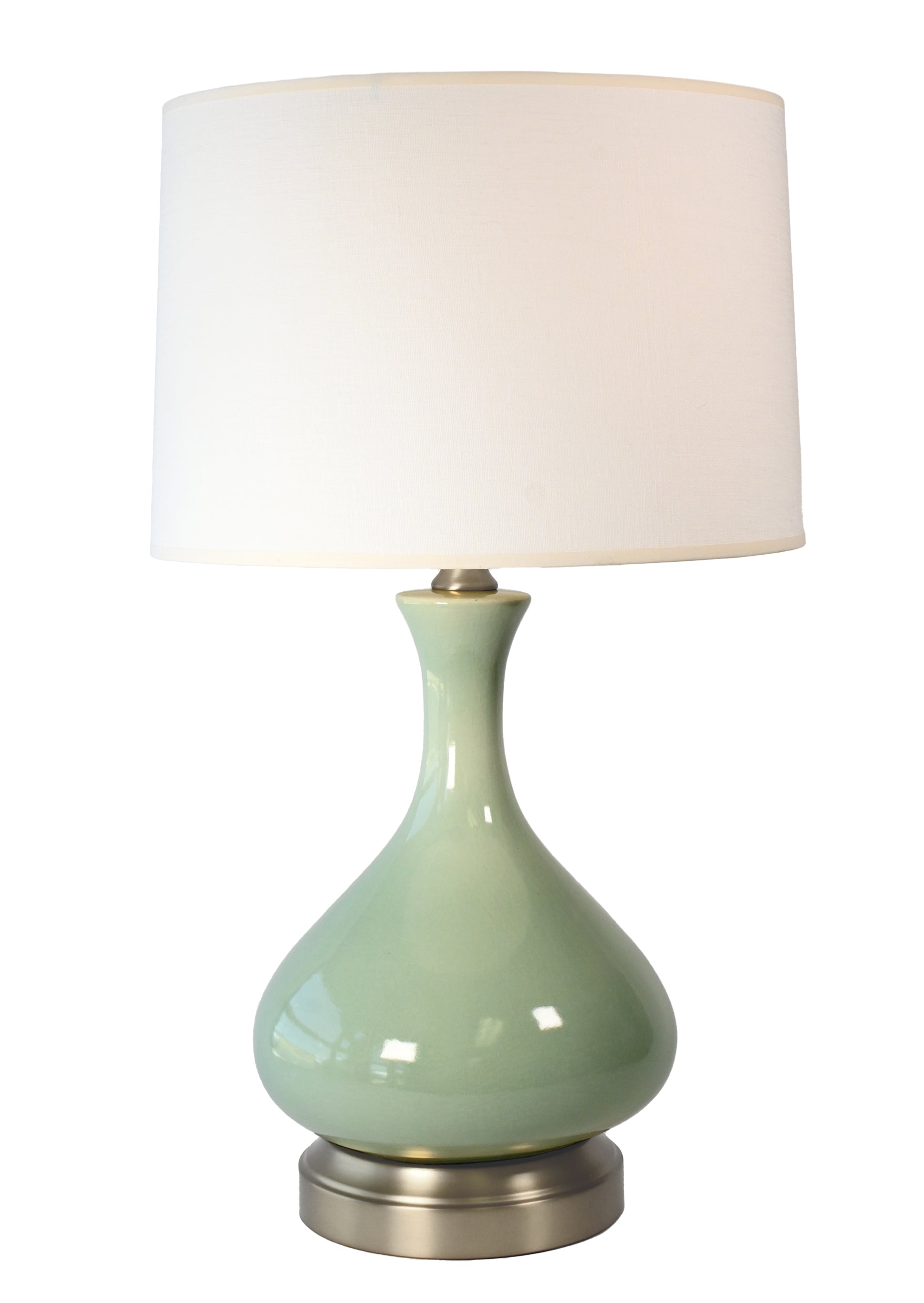 bartlett spa glaze on nickel modern lantern cordless lamp
