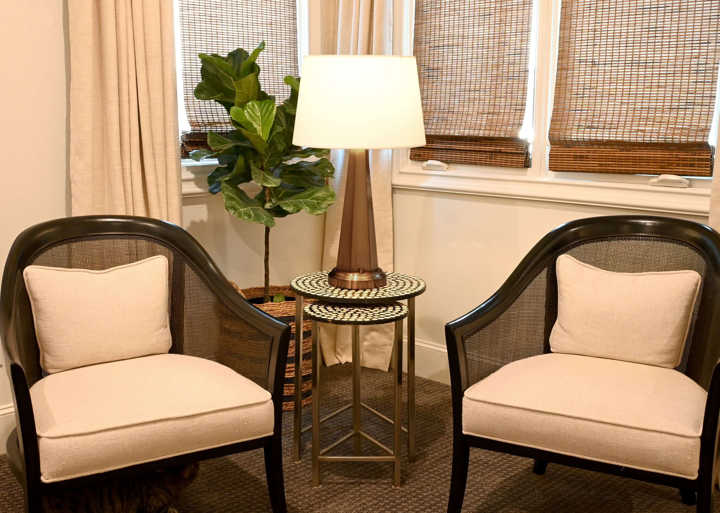 dark brass chaplan battery operated designer lamp