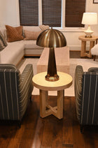 chaplan dark brass battery operated designer lamp