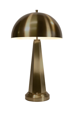 Chaplan hexagonal modern designer lamp with dome metal shade