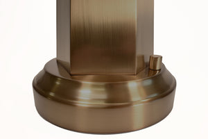 modern lantern bronze metal finish detail
