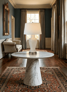 Elijah nickel cordless table lamp traditional entry table room design