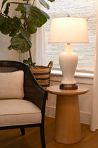 elijah ivory large battery operated designer lamp