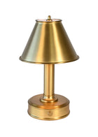 mini lara brass cordless table lamp by modern lantern for luxury restaurant dining