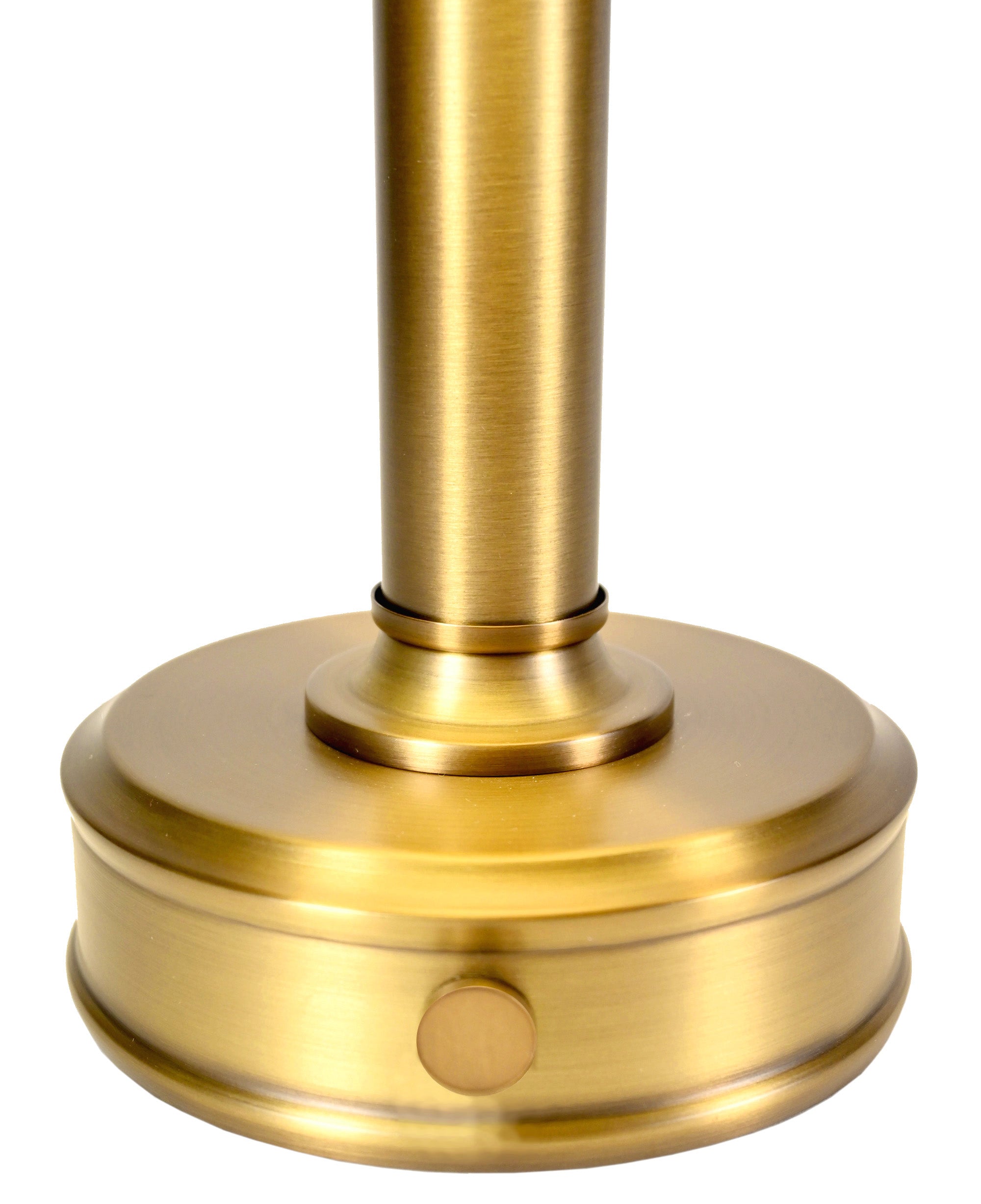 lucy cordless brass mini lamp with removable battery packs