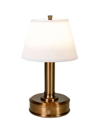 mini luna dark brass rechargeable lamp for restaurants