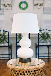 marilyn cordless lamp on black base modern lantern