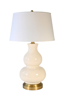 marilyn ivory ceramic cordless large table lamp by modern lantern on brass