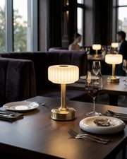 milo mini rechargeable battery operated lamp for hospitality and dining lighting