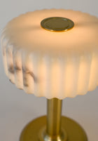 close up view marble shade for restaurant lighting lamps